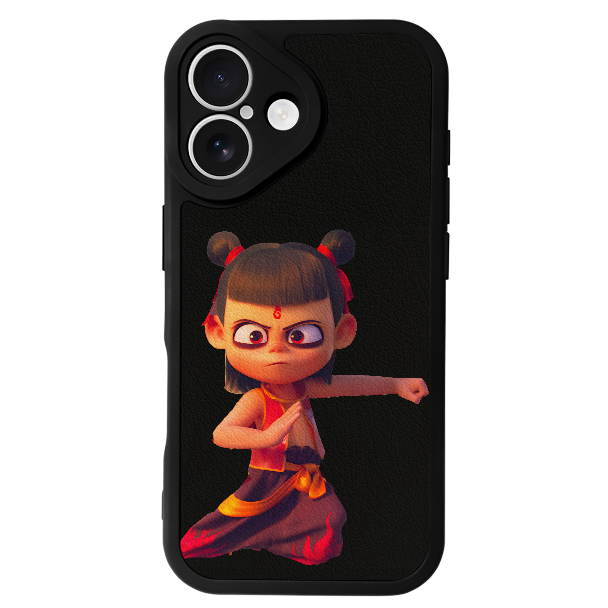 （画像用） Ne Zha 2 ナタ 魔童の大暴れ 【iPhone 16シリーズ対応】シリコンスマホケース（レザー調） 材質：シリコン